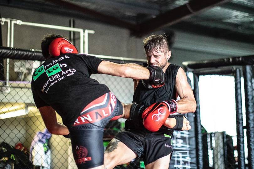 Kickboxing Class in the CombatLab Gym in Sunshine Coast